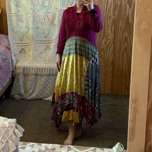 Multicolor Bohemian Women Dress